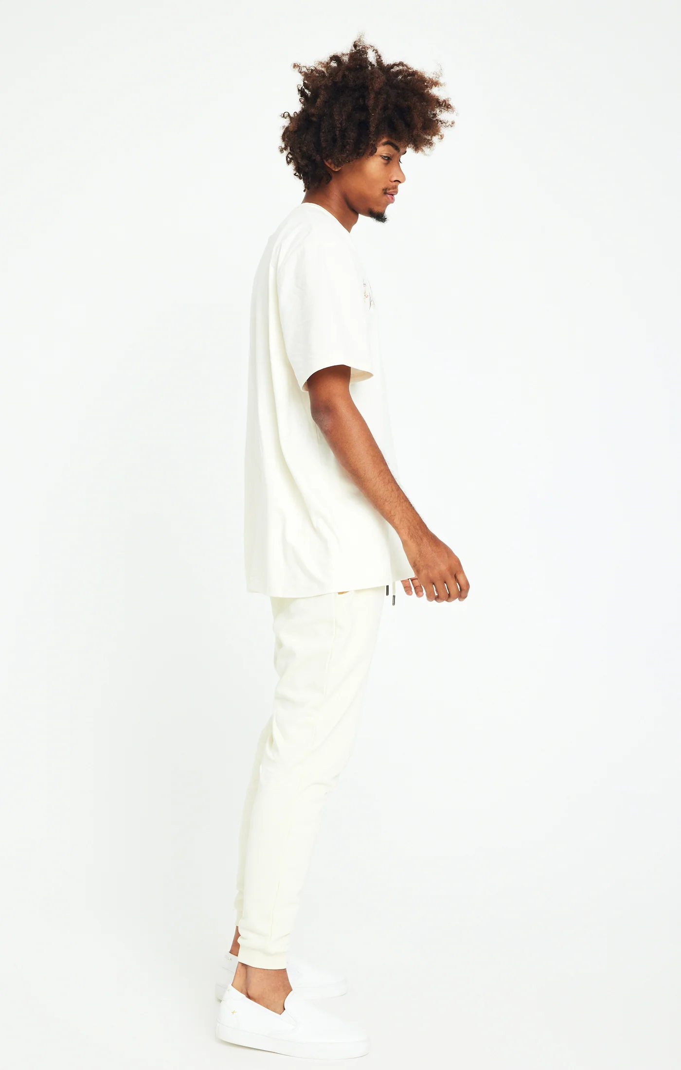 Ecru Floral Oversized T-Shirt - Image 5