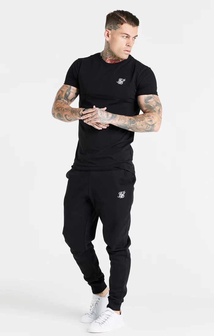 Black Essential Muscle Fit T-Shirt - Image 4