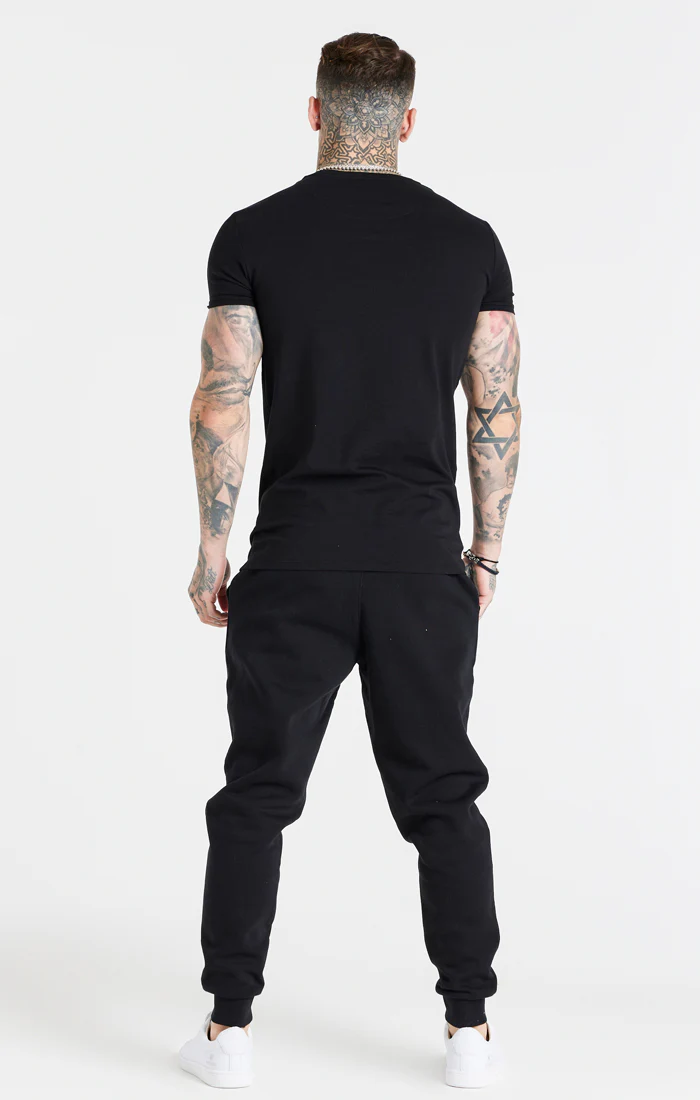 Black Essential Muscle Fit T-Shirt - Image 5