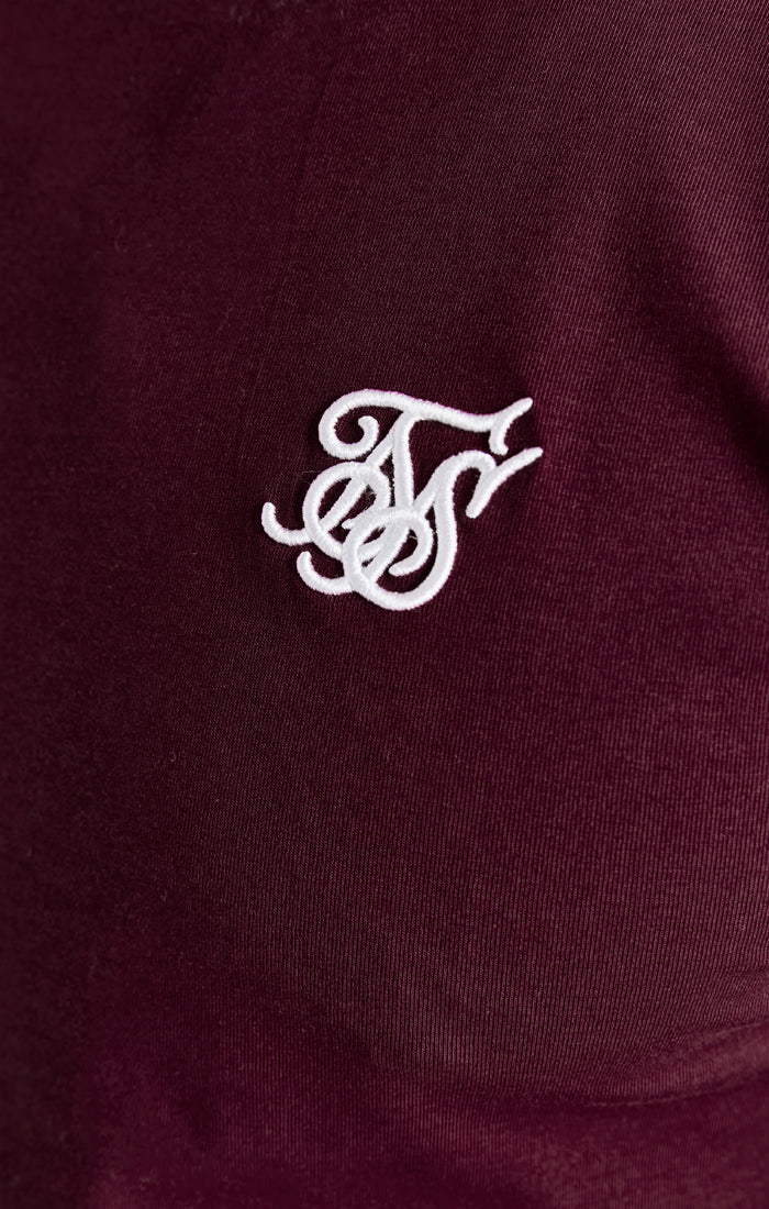Burgundy Muscle Fit T-Shirt - Image 2