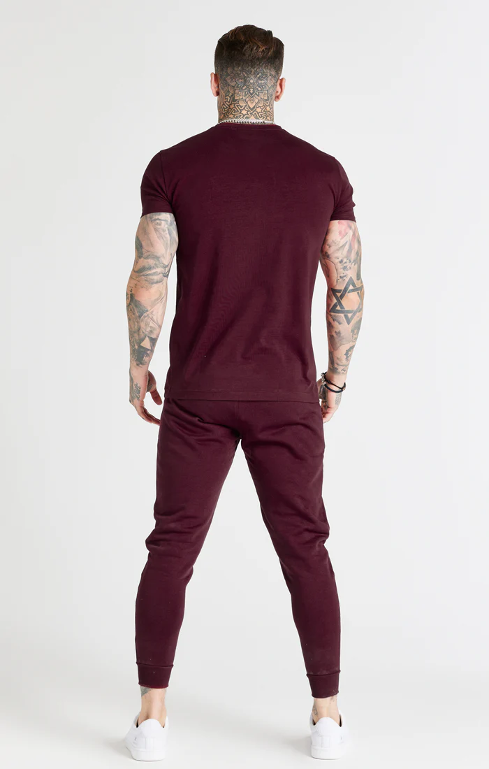 Burgundy Muscle Fit T-Shirt - Image 5