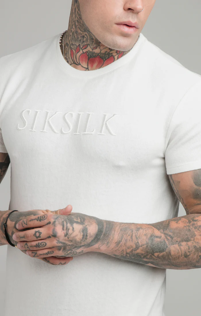 Ecru Muscle Fit T-Shirt - Image 2
