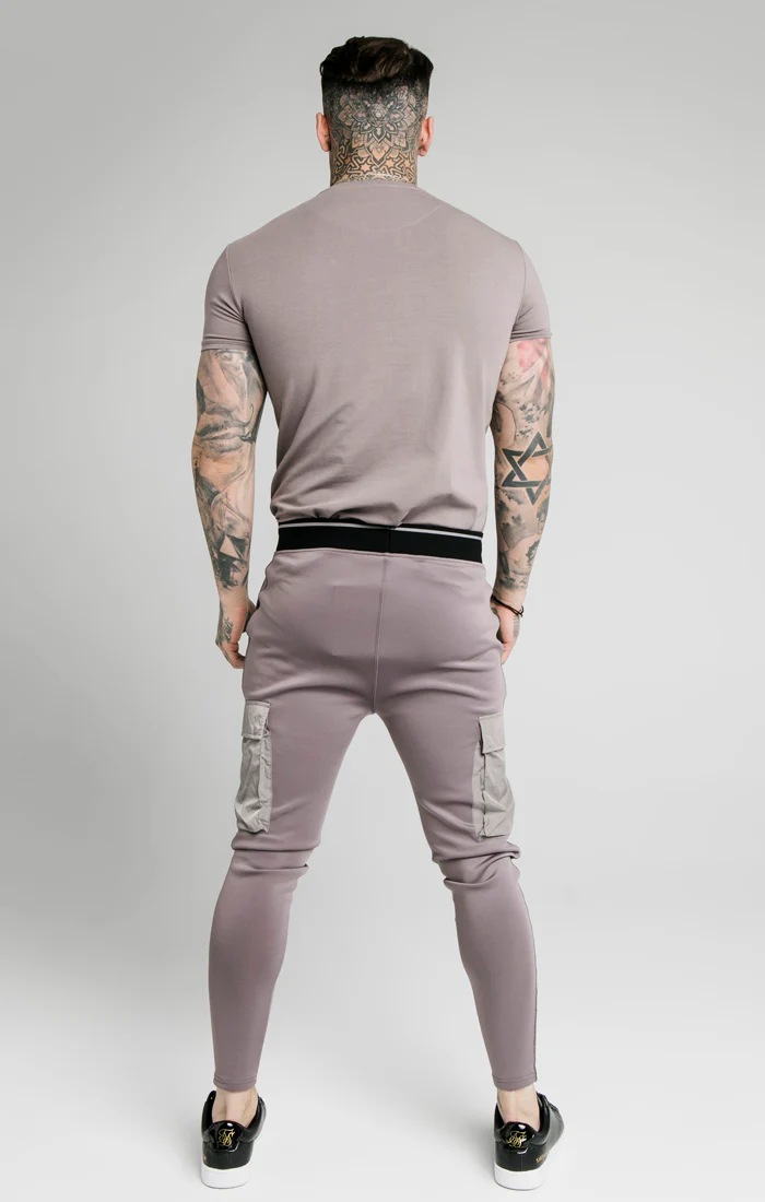 Grey Short Sleeve Muscle Fit T-Shirt - Image 5