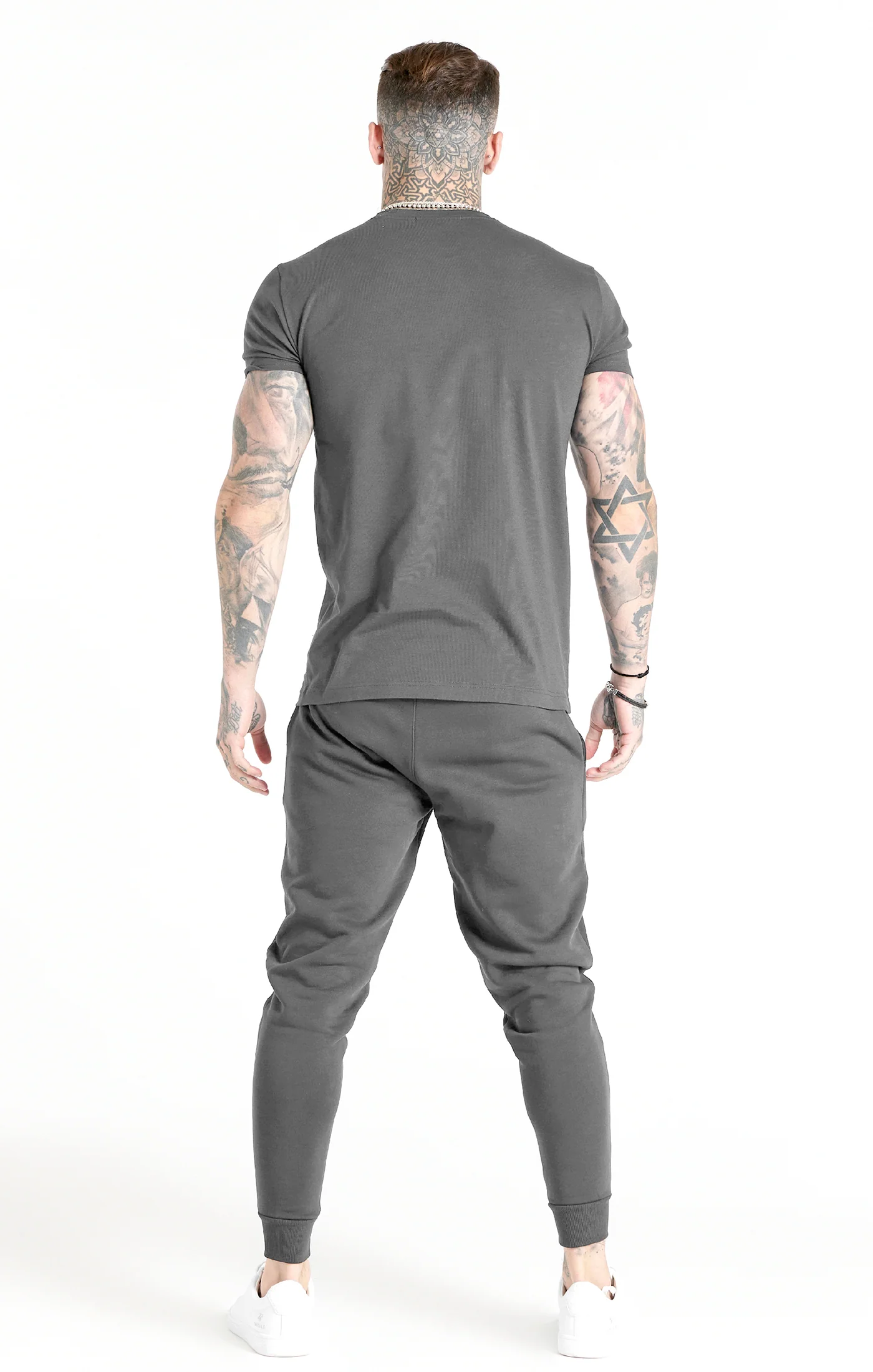 Grey Essential Muscle Fit T-Shirt - Image 5
