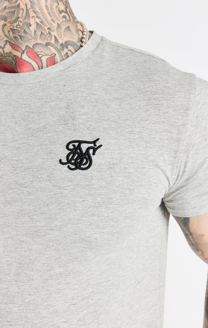 Grey Marl Essential Muscle Fit T-Shirt - Image 2