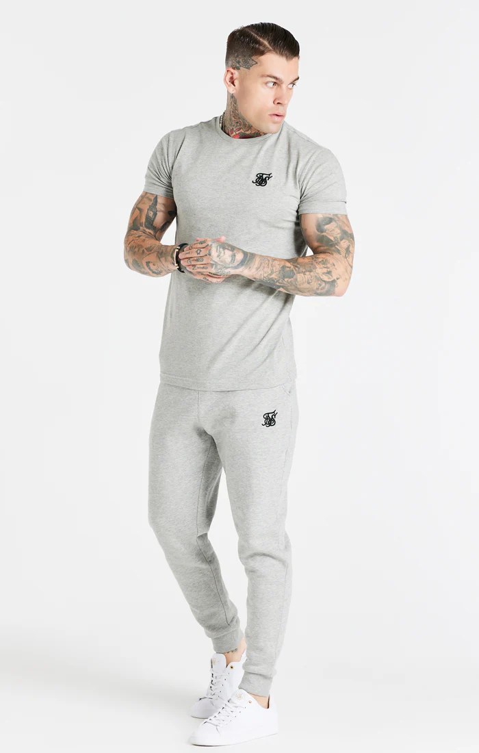 Grey Marl Essential Muscle Fit T-Shirt - Image 3