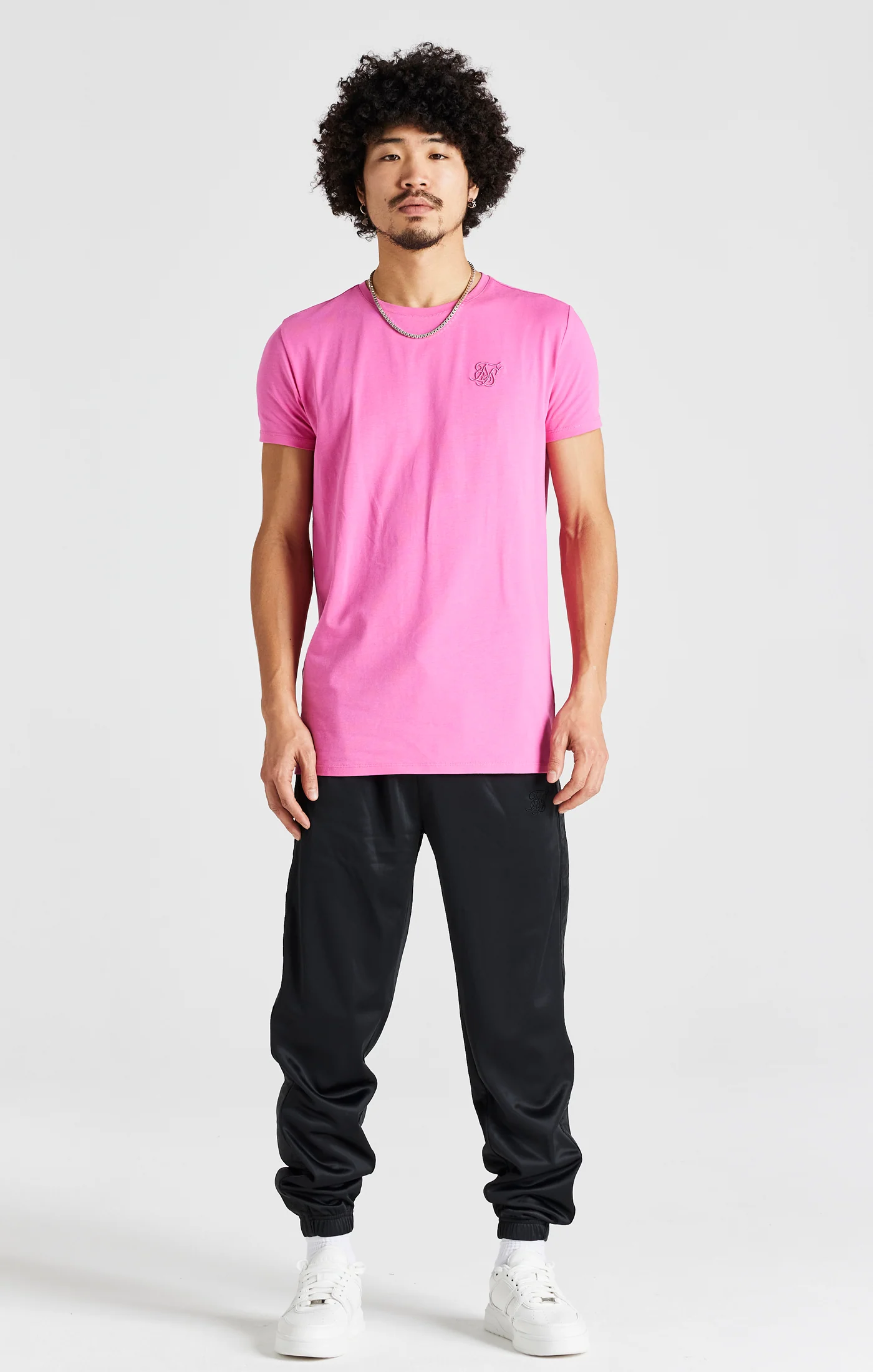 Pink Short Sleeve Muscle Fit T-Shirt - Image 3