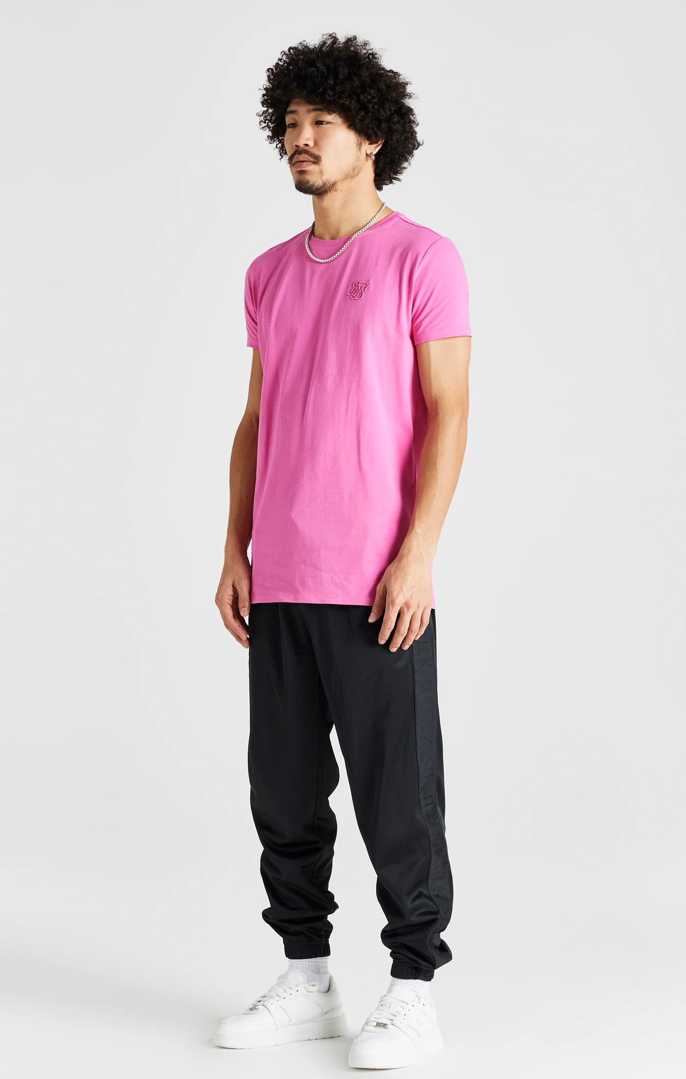 Pink Short Sleeve Muscle Fit T-Shirt - Image 4