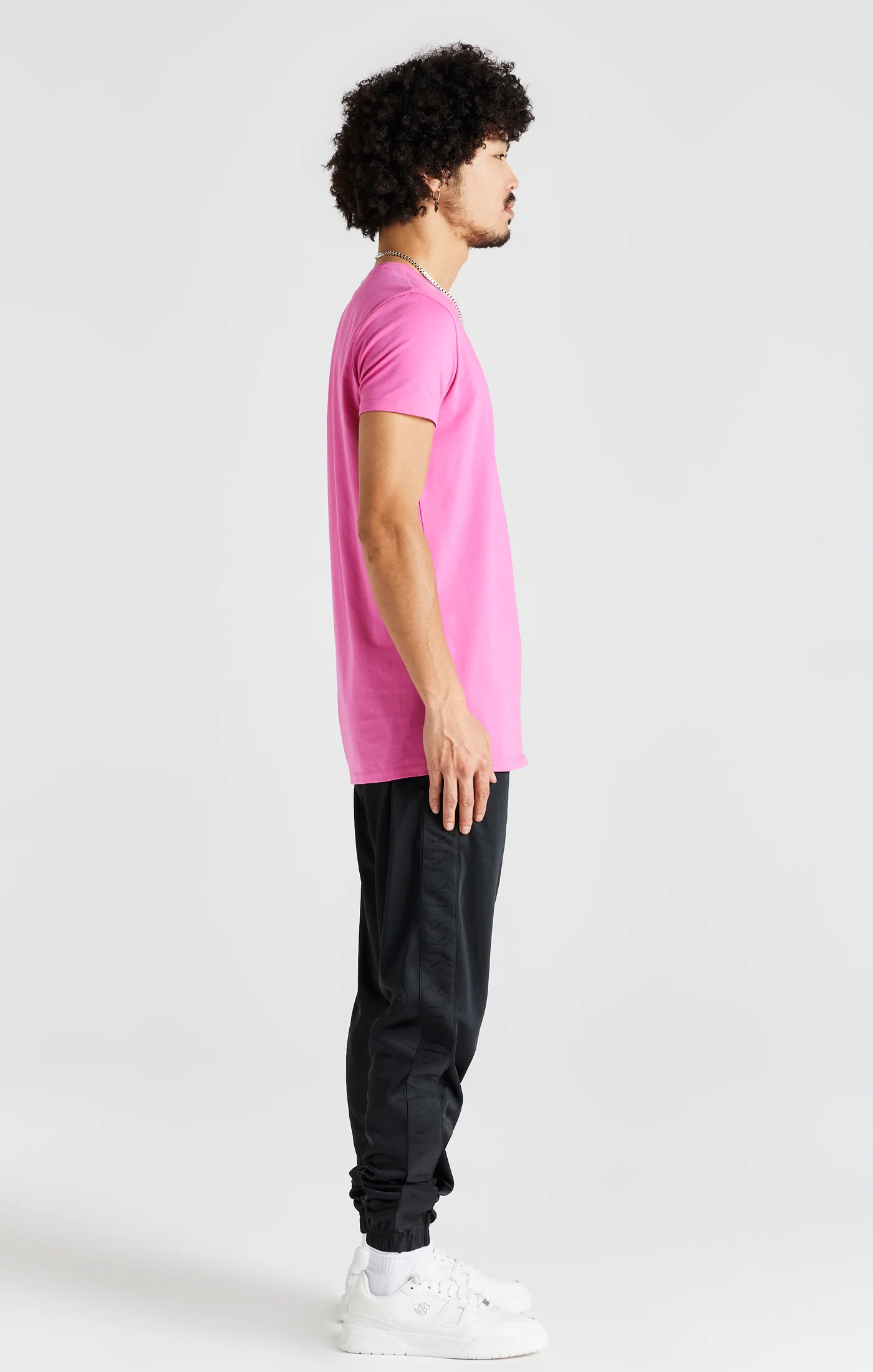Pink Short Sleeve Muscle Fit T-Shirt - Image 5