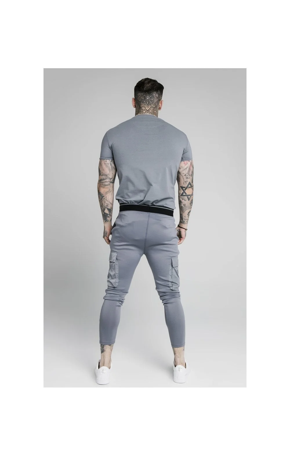 SikSilk S/S Gym Tee – Slate - Image 4