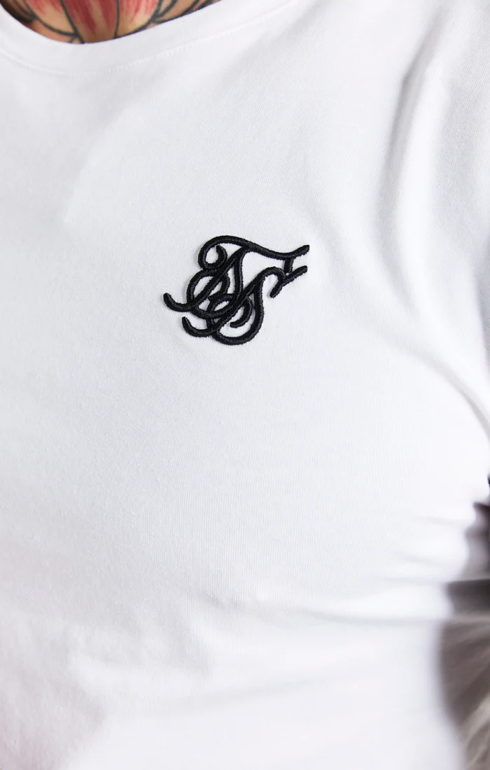 White Essential Muscle Fit T-Shirt - Image 2