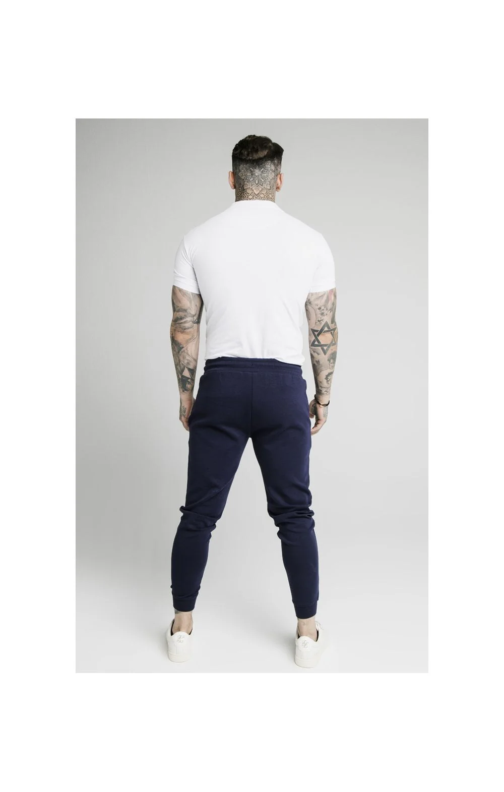 SikSilk S/S Inset Cuff Stretch Polo - White - Image 4