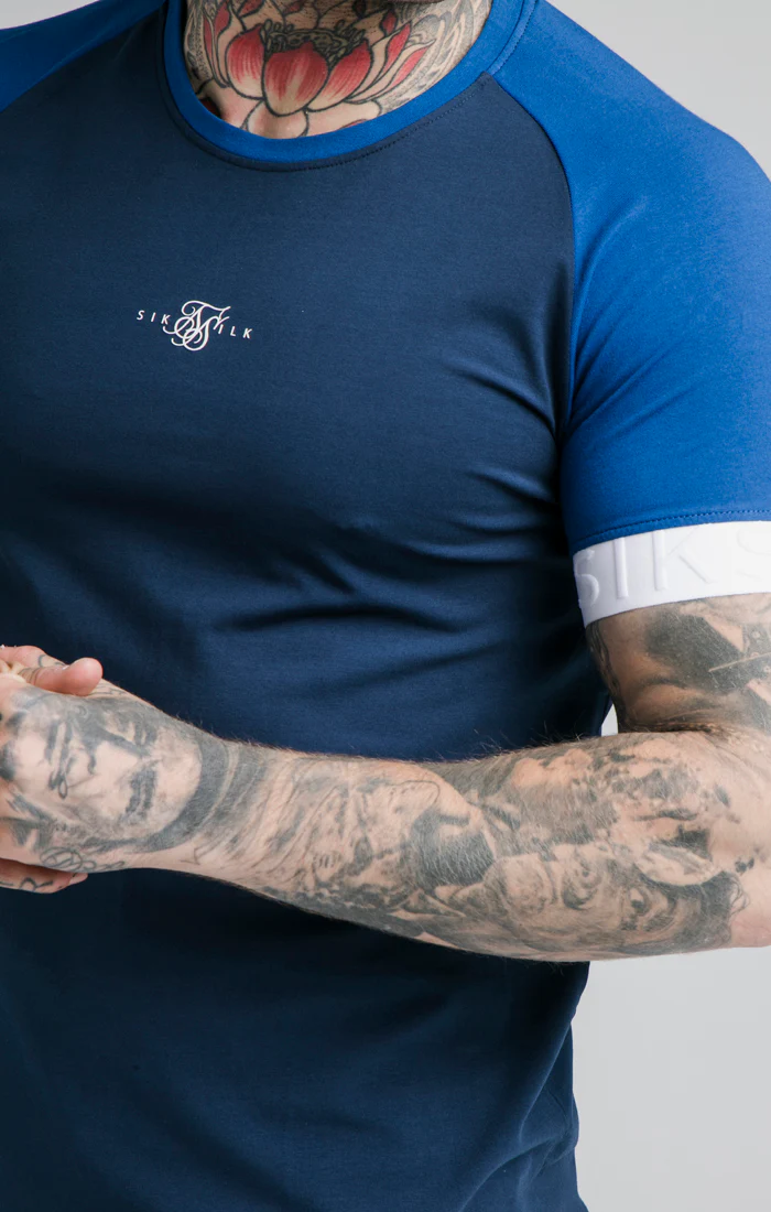 SikSilk S/S Inverse Tech Tee - Navy - Image 2