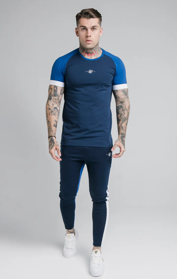 SikSilk S/S Inverse Tech Tee - Navy - Image 3