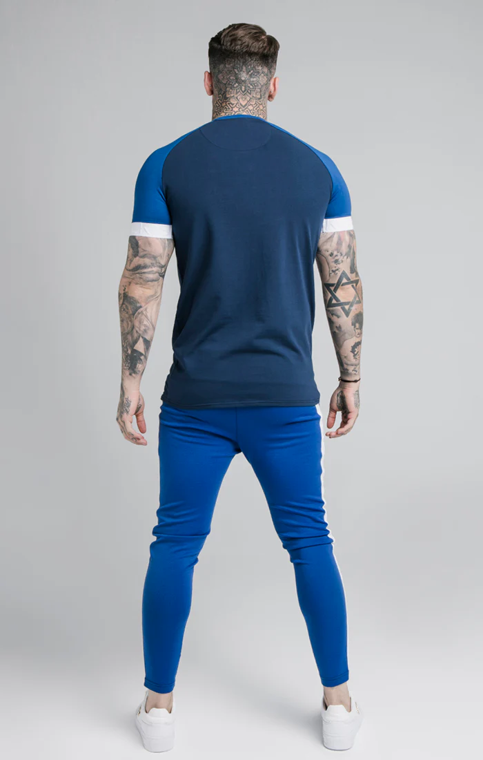 SikSilk S/S Inverse Tech Tee - Navy - Image 5