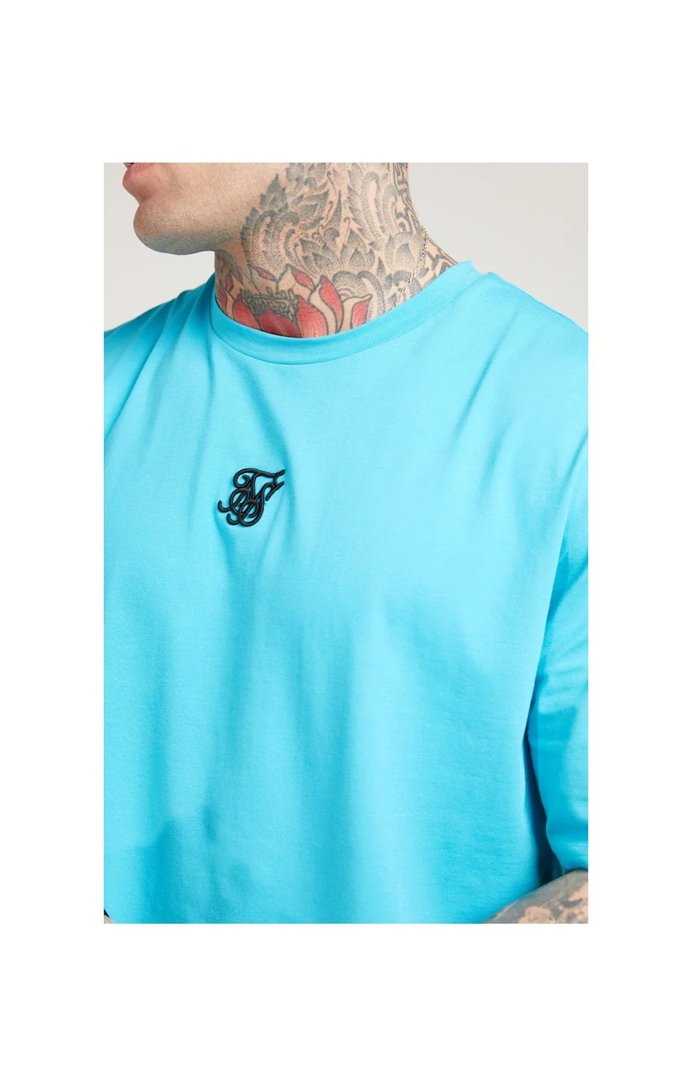SikSilk S/S Oversize Essential Tee – Teal