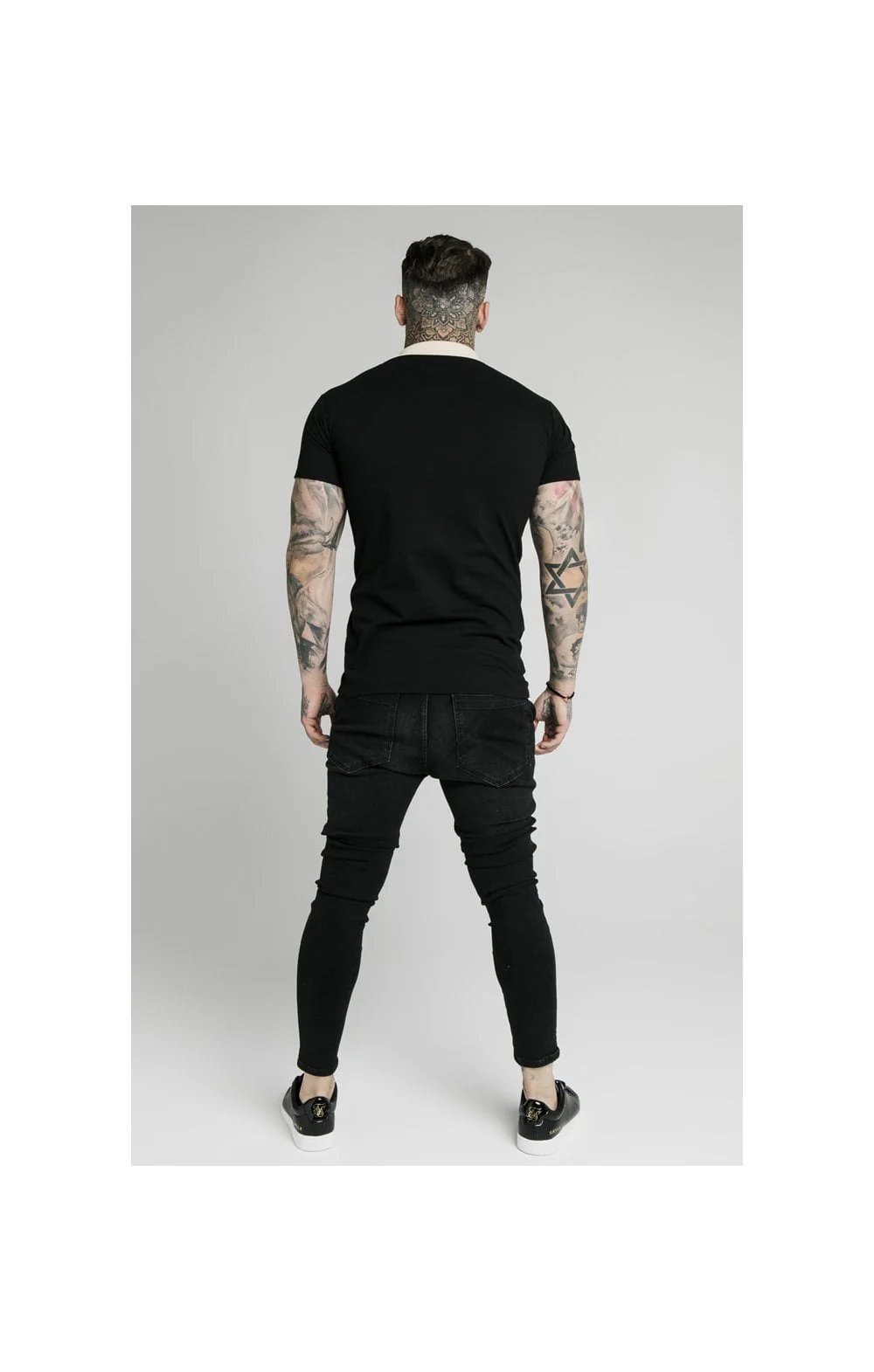 SikSilk S/S Premium Tape Polo - Black - Image 7