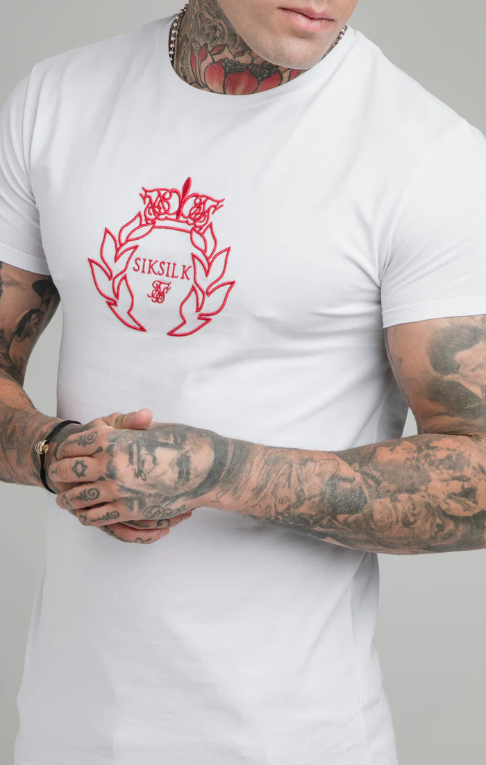 White Embroidered T-Shirt - Image 2