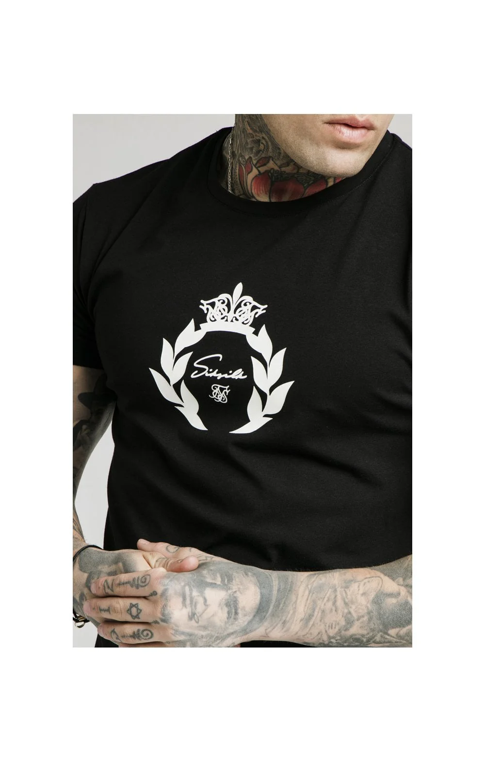SikSilk S/S Prestige Glow Gym Tee - Black - Image 2