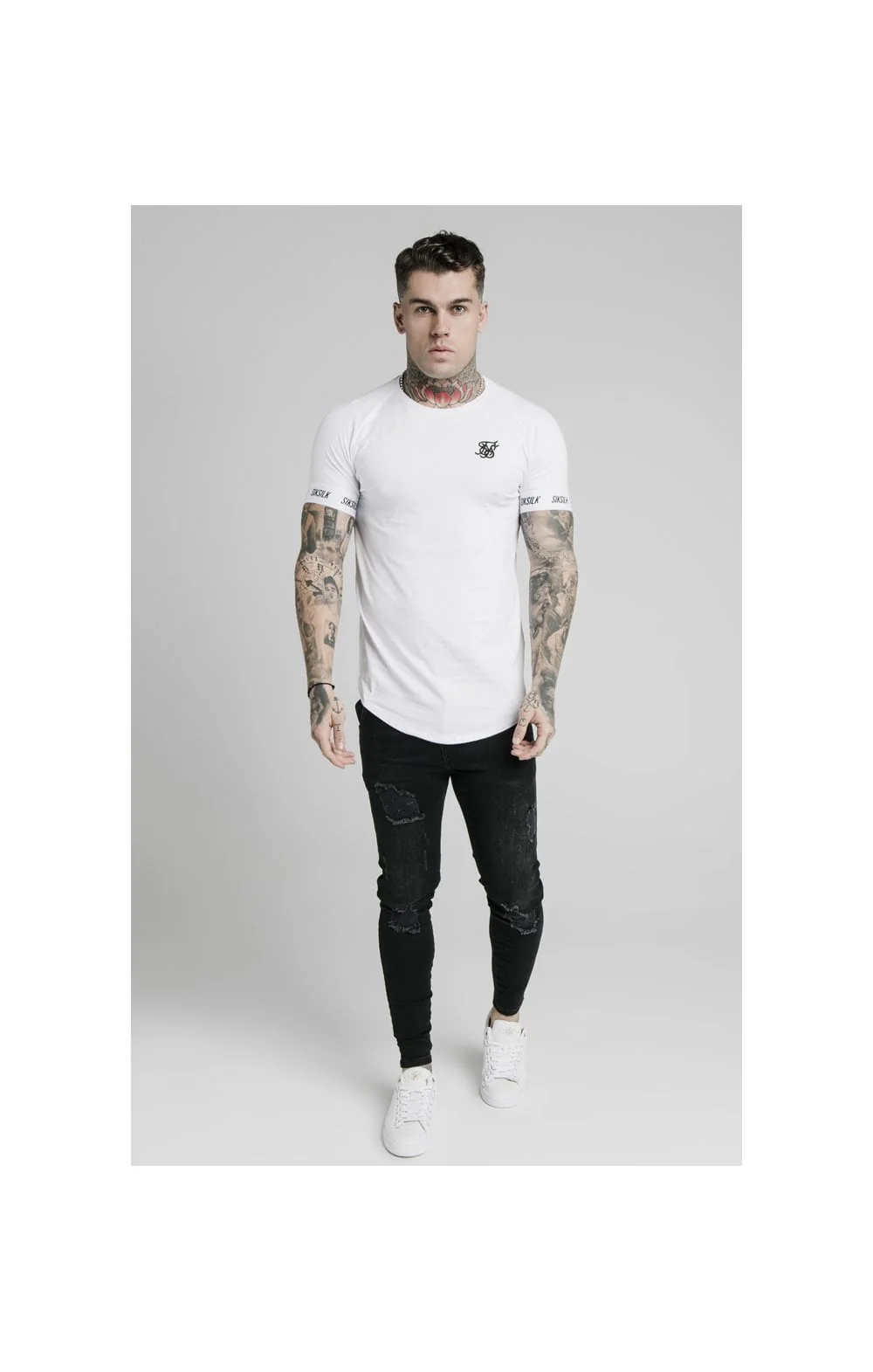 White Raglan Tech T-Shirt - Image 3