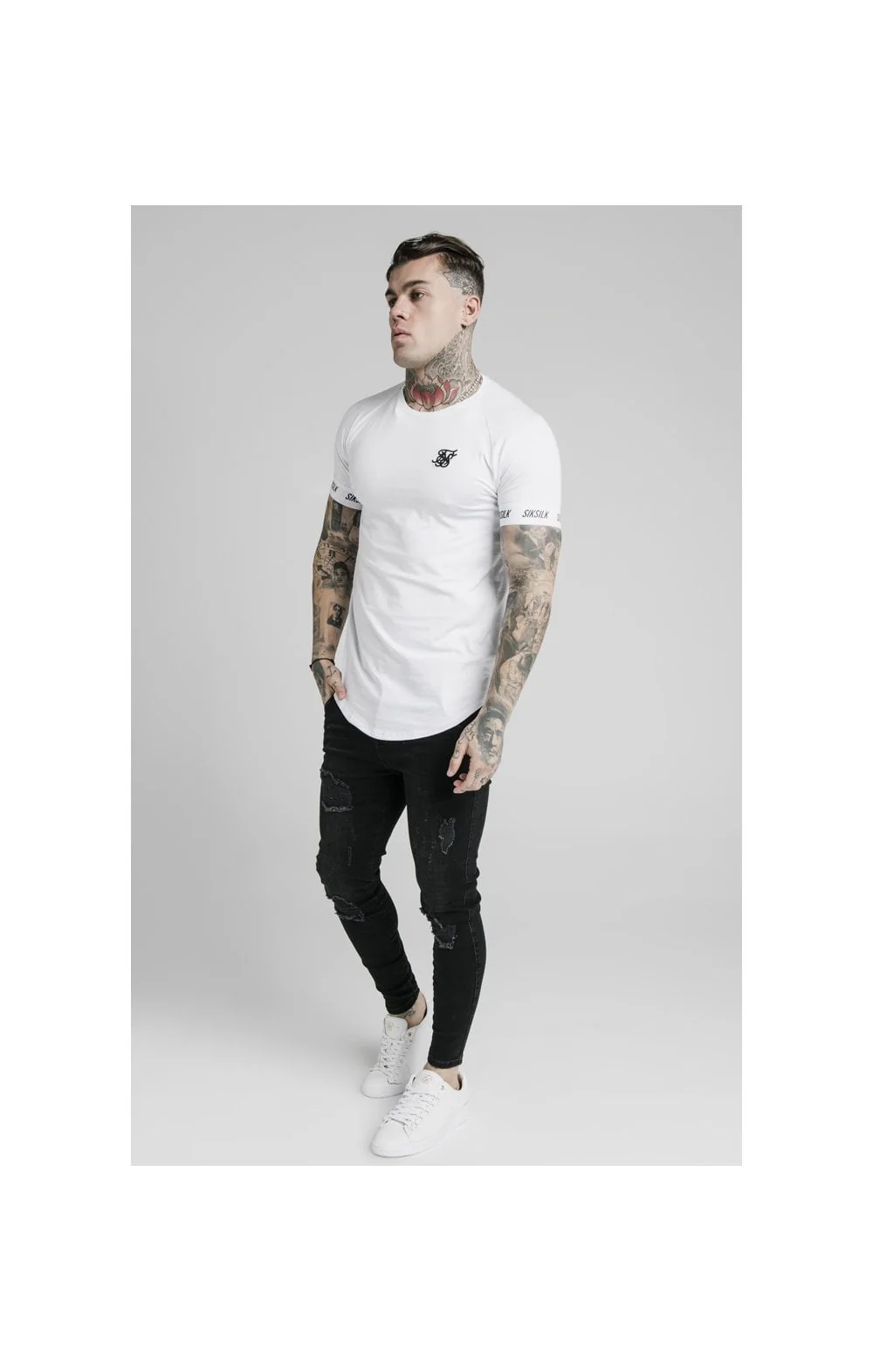 White Raglan Tech T-Shirt - Image 4