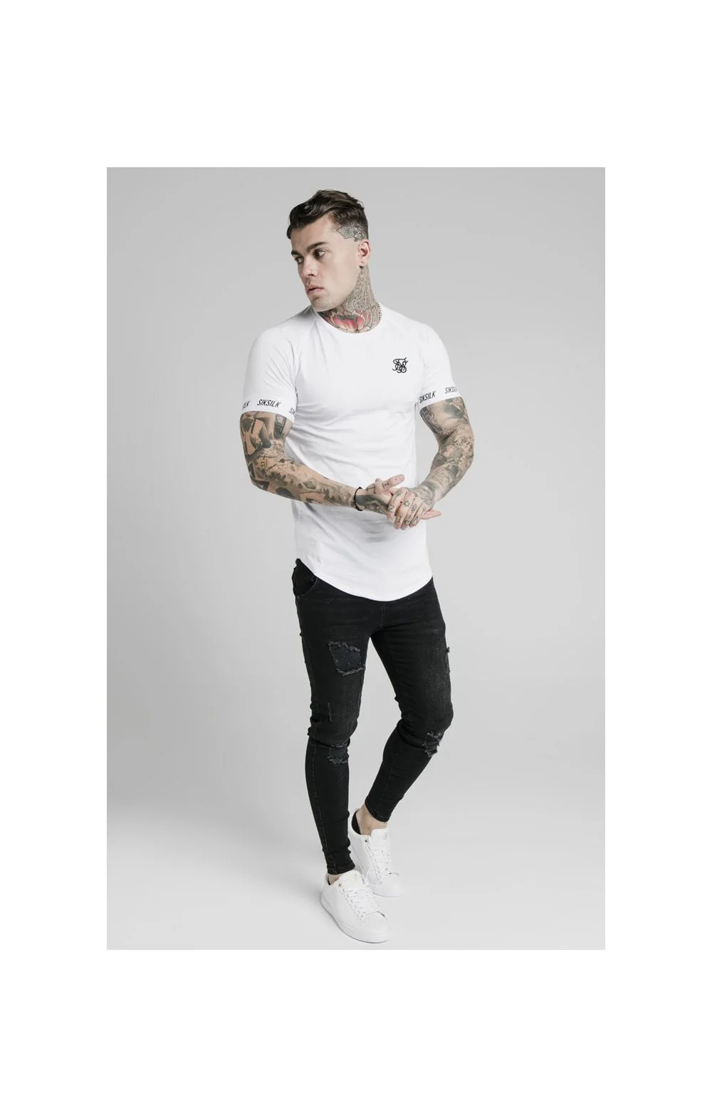 White Raglan Tech T-Shirt - Image 5