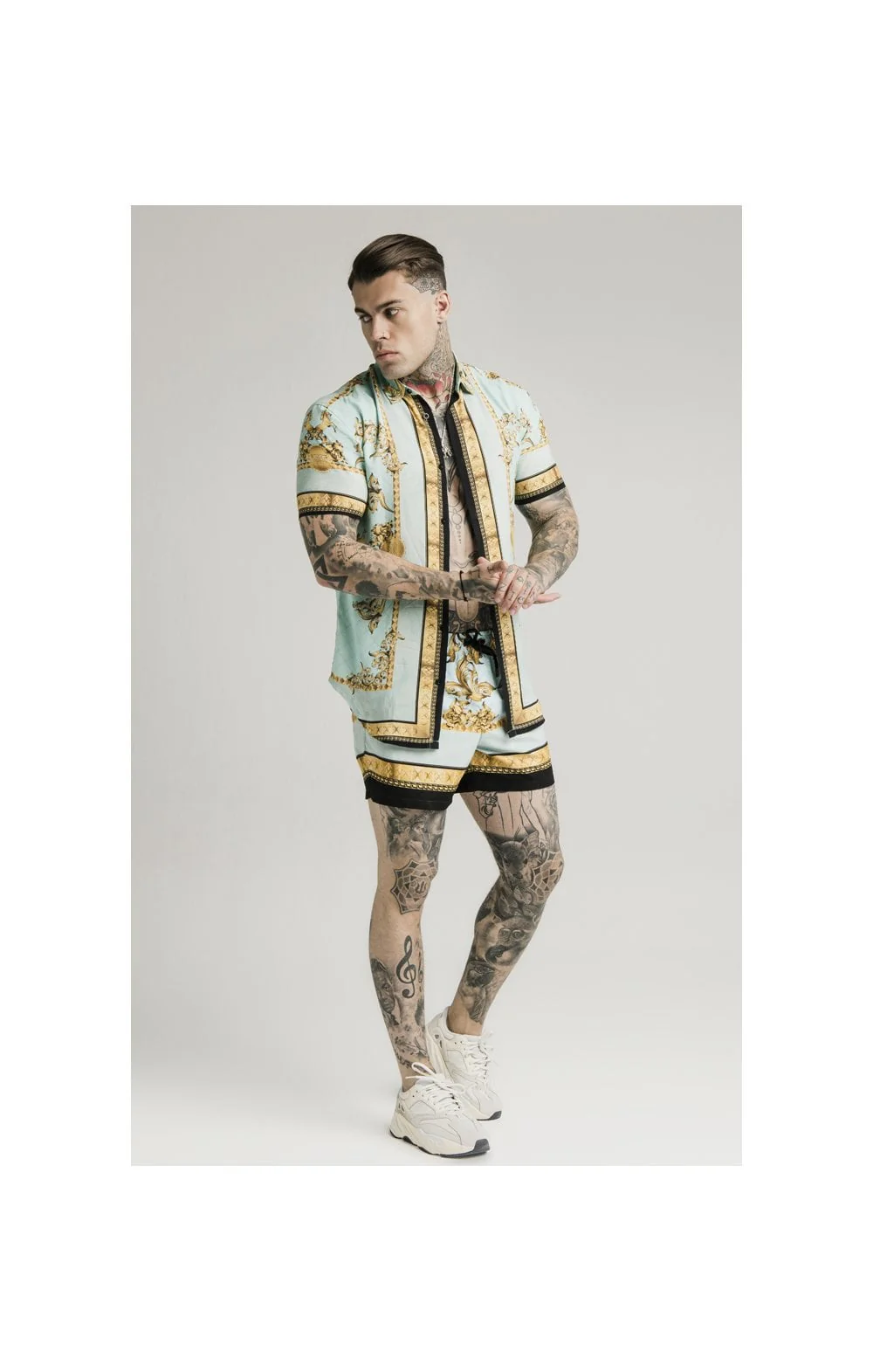 SikSilk S/S Resort Shirt - Lord Light Blue - Image 2
