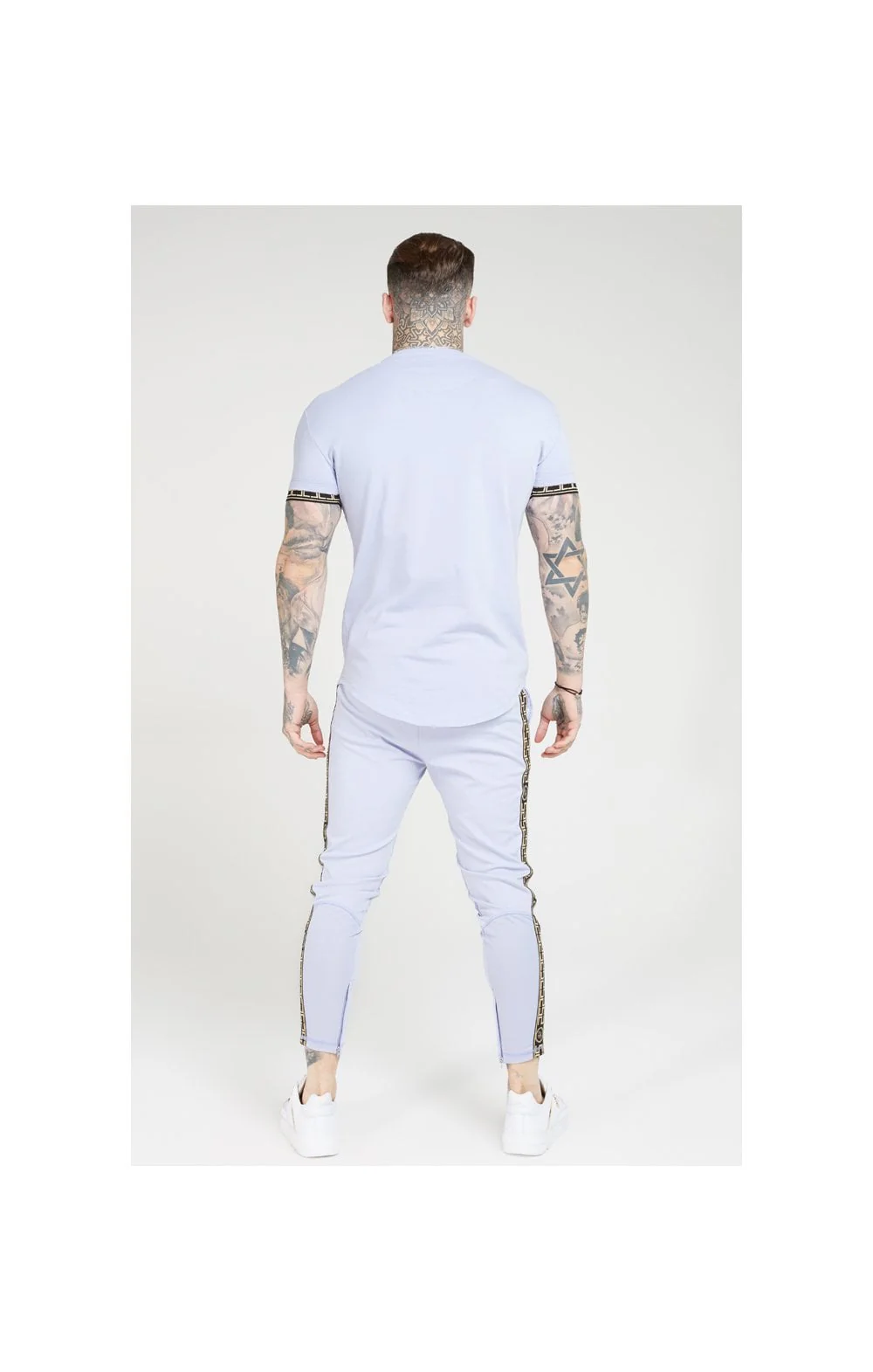 SikSilk S/S Scope Gym Tee – Dusky Sky - Image 6