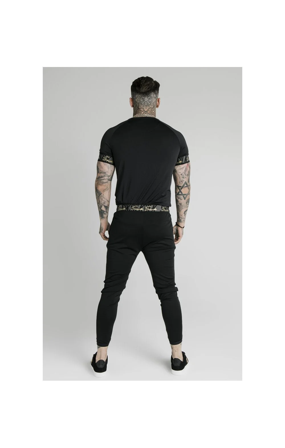 SikSilk S/S Scope Tape Tech Tee – Black - Image 6