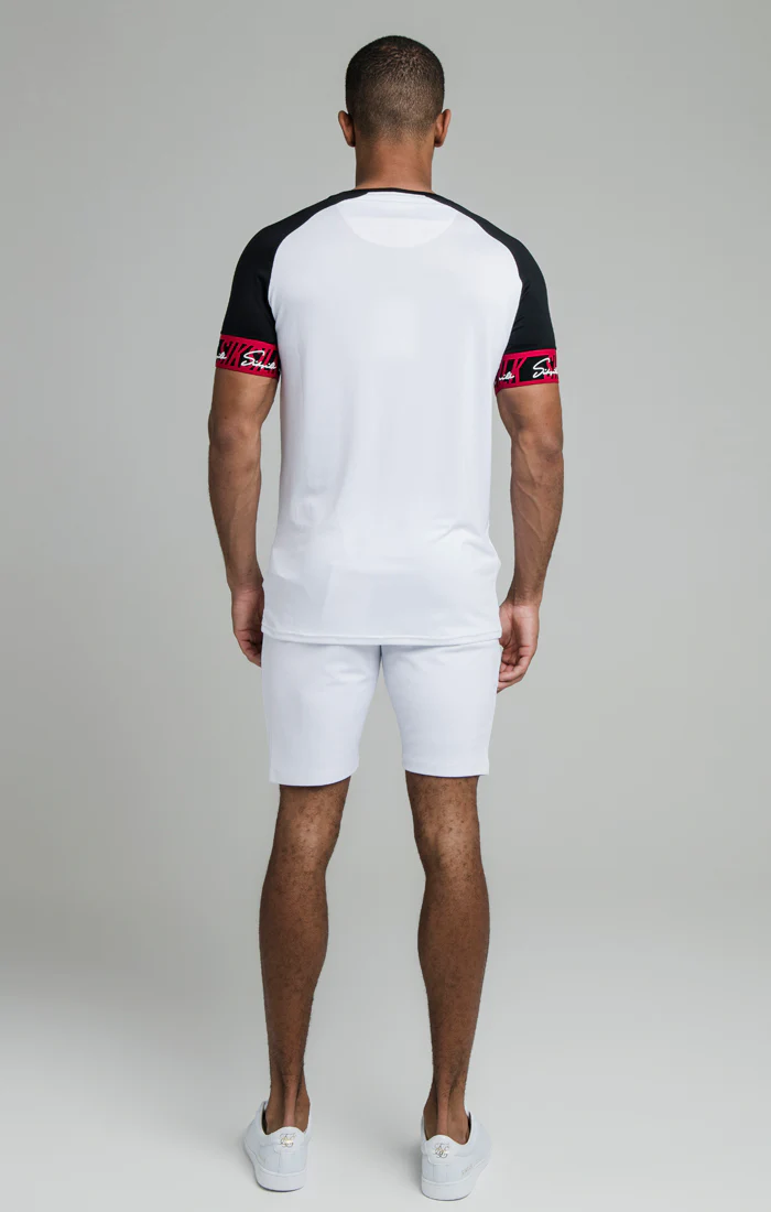 White Tape Elastic Cuff T-Shirt - Image 3
