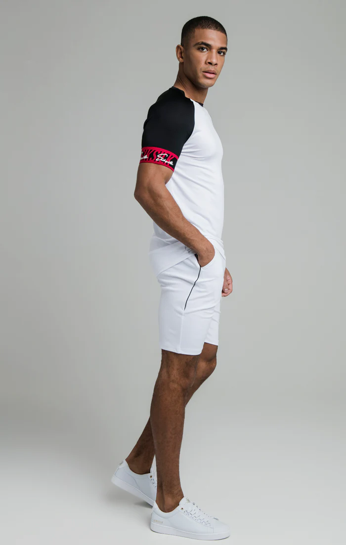 White Tape Elastic Cuff T-Shirt - Image 4