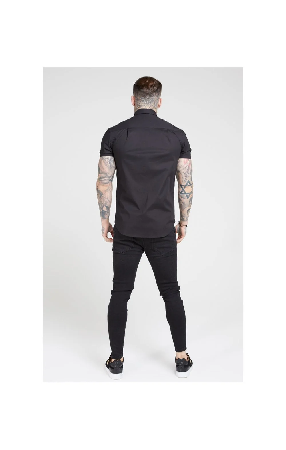 SikSilk S/S Smart Shirt - Black - Image 5