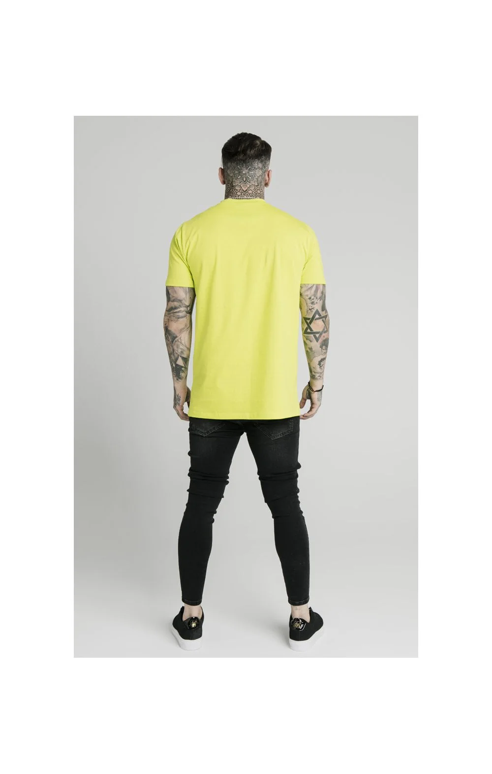 SikSilk S/S Square Hem Tee – Lime - Image 5