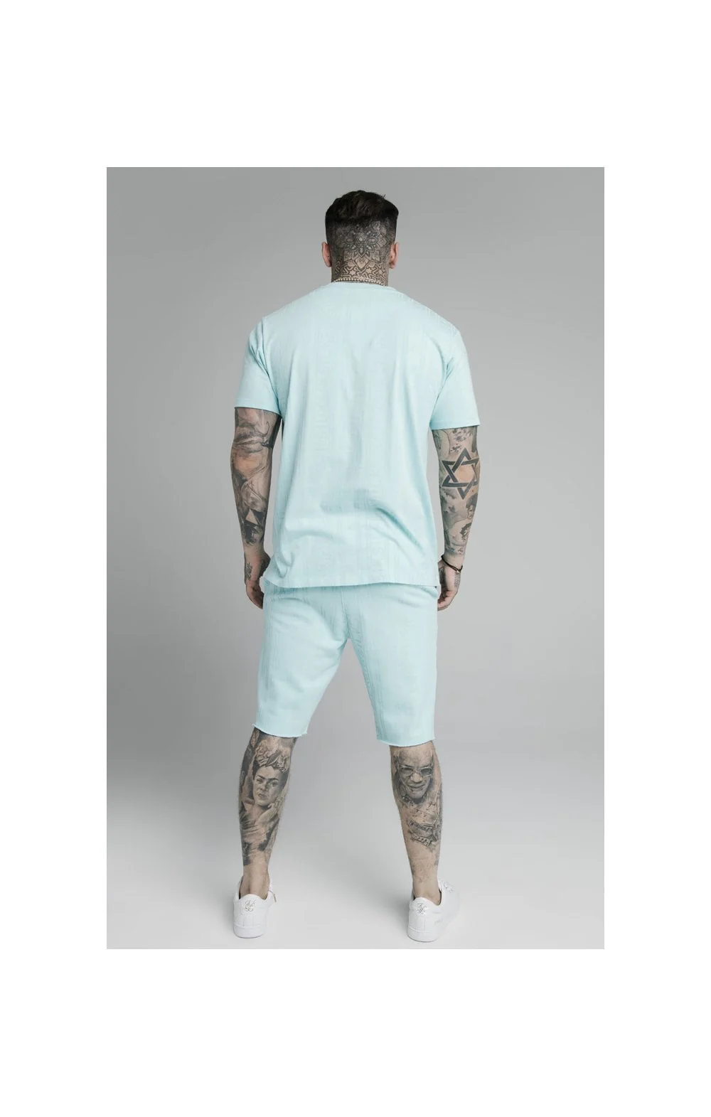 SikSilk S/S Standard Fit Tee - Blue - Image 3