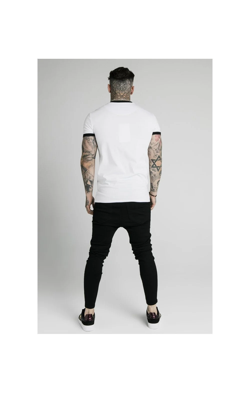 SikSilk S/S Straight Hem Gym Tee - White - Image 6