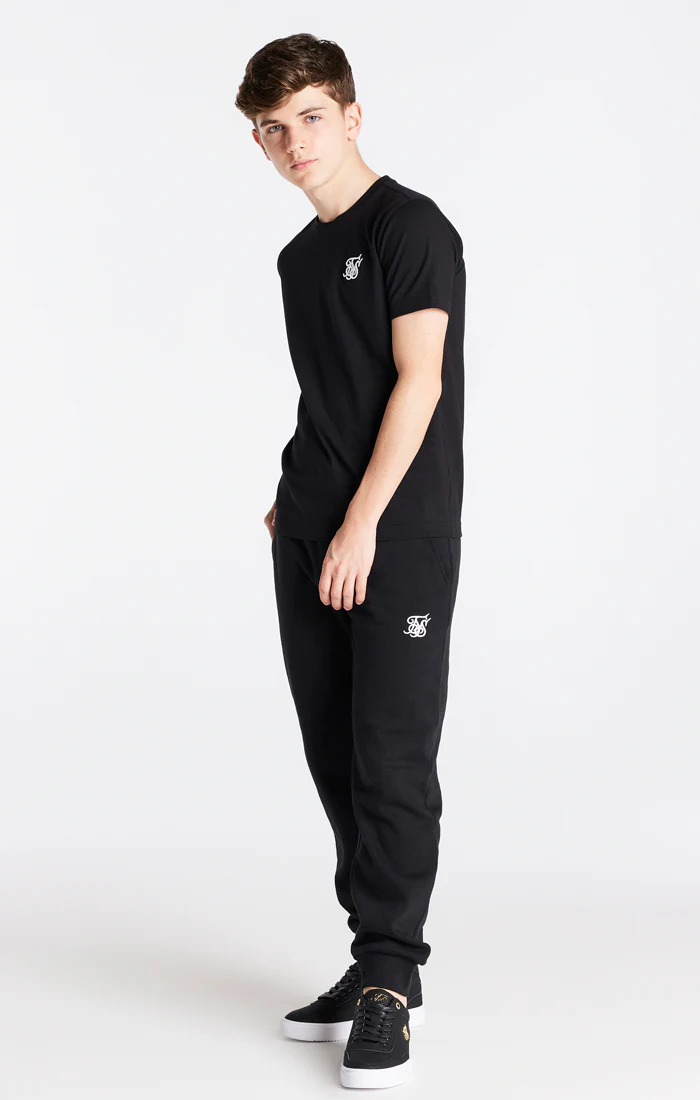 Boys Black Essentials Short Sleeve T-Shirt - Image 4