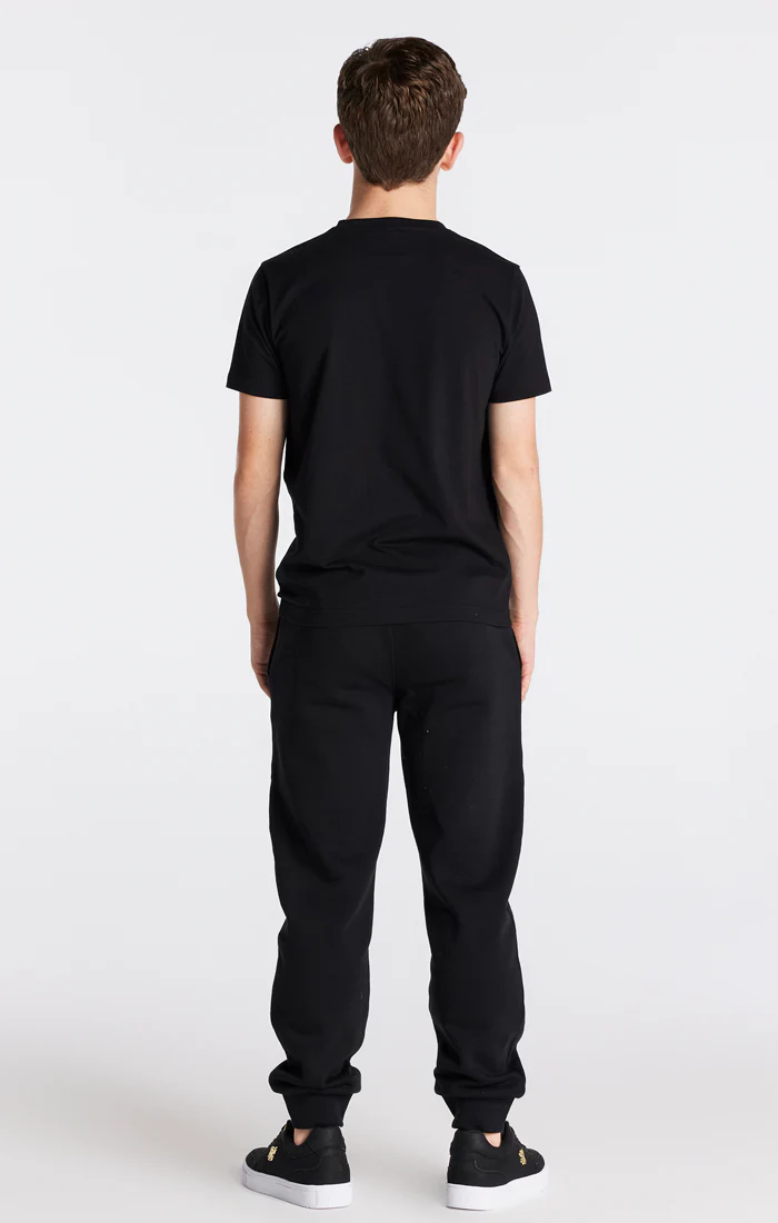 Boys Black Essentials Short Sleeve T-Shirt - Image 5