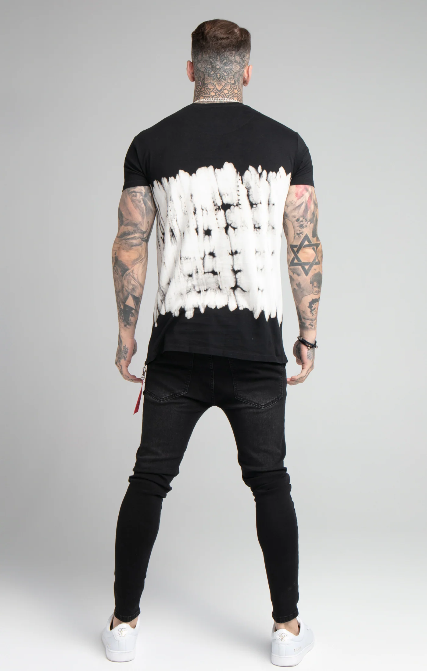 Black Tie Dye Flight Muscle Fit T-Shirt - Image 5