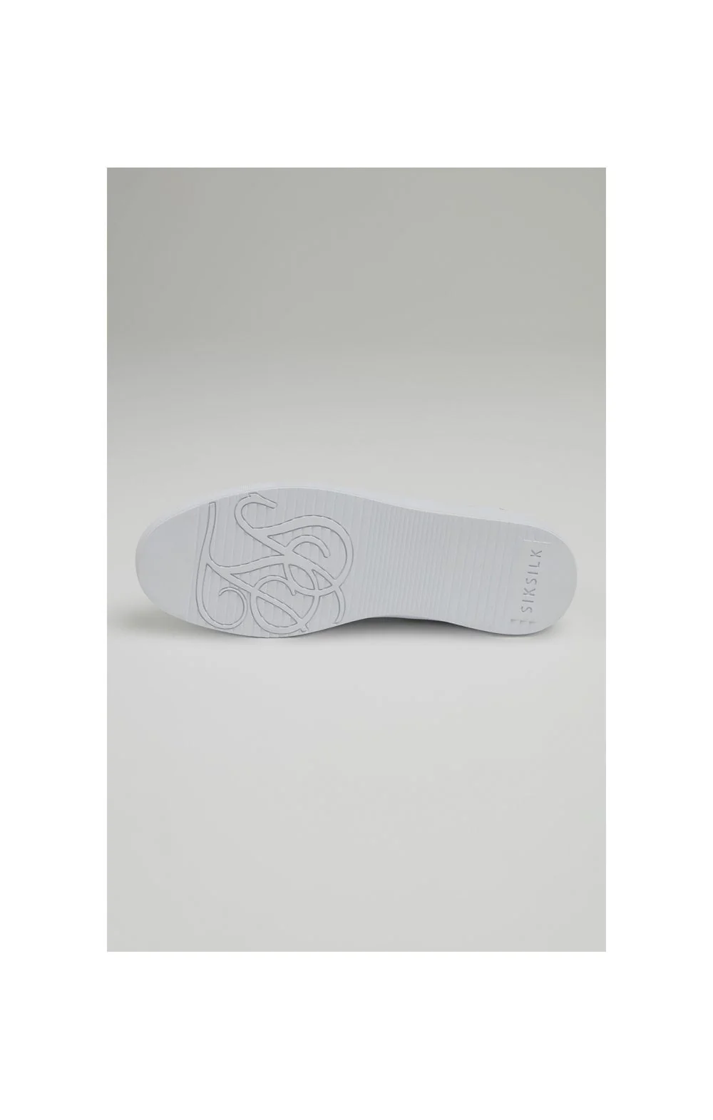 White Low-Top Canvas Trainer - Image 2