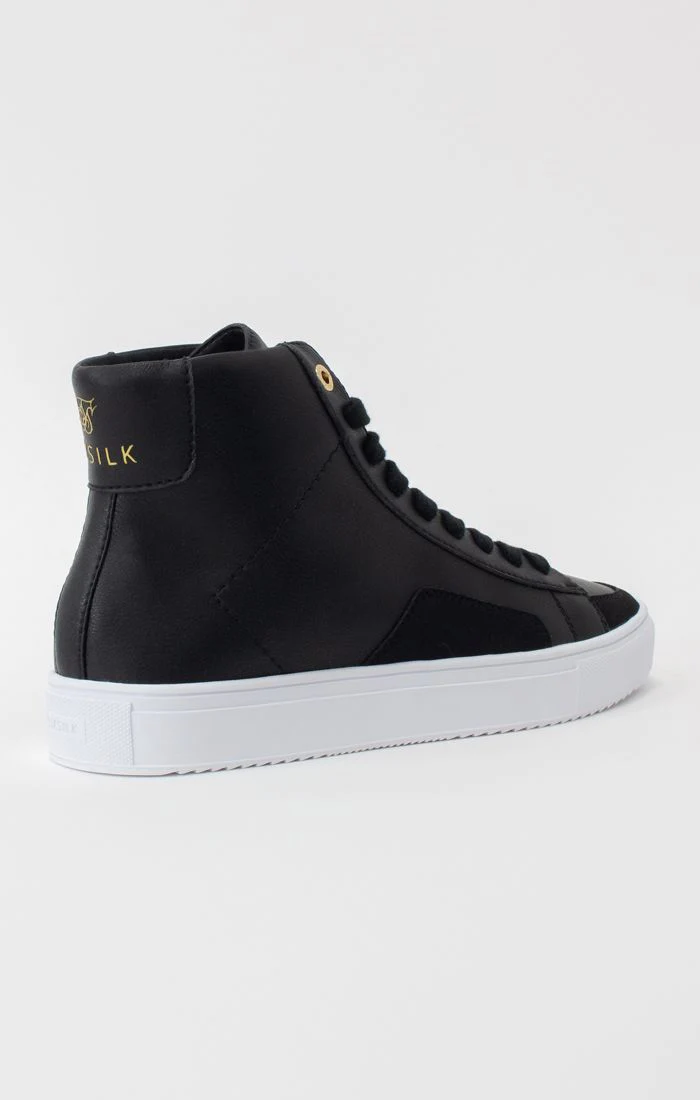 Black High-Top Classic Trainer - Image 2