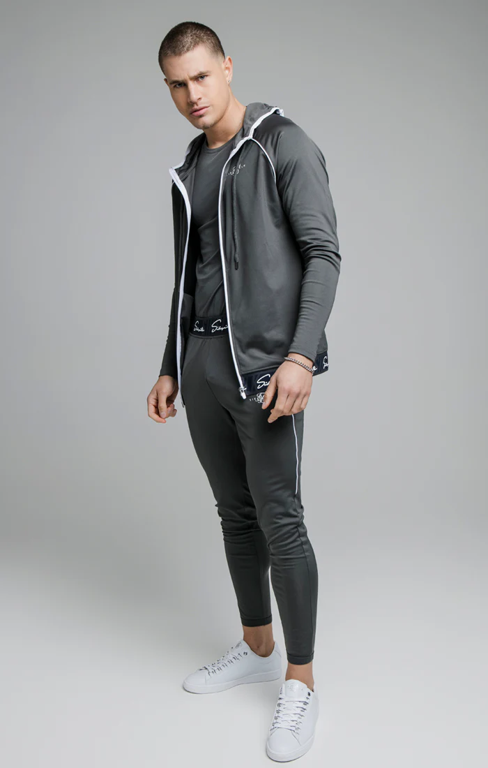 Grey Signature Tape Pant - Image 4