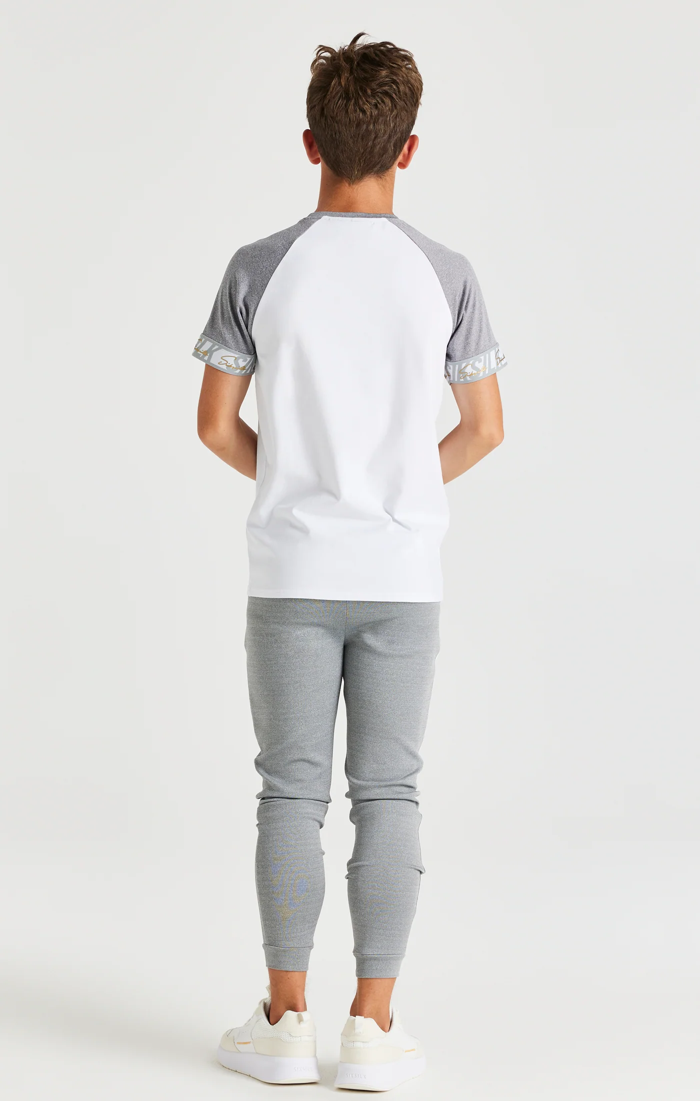 SikSilk Scope Signature Tape Pants - Grey Marl - Image 5
