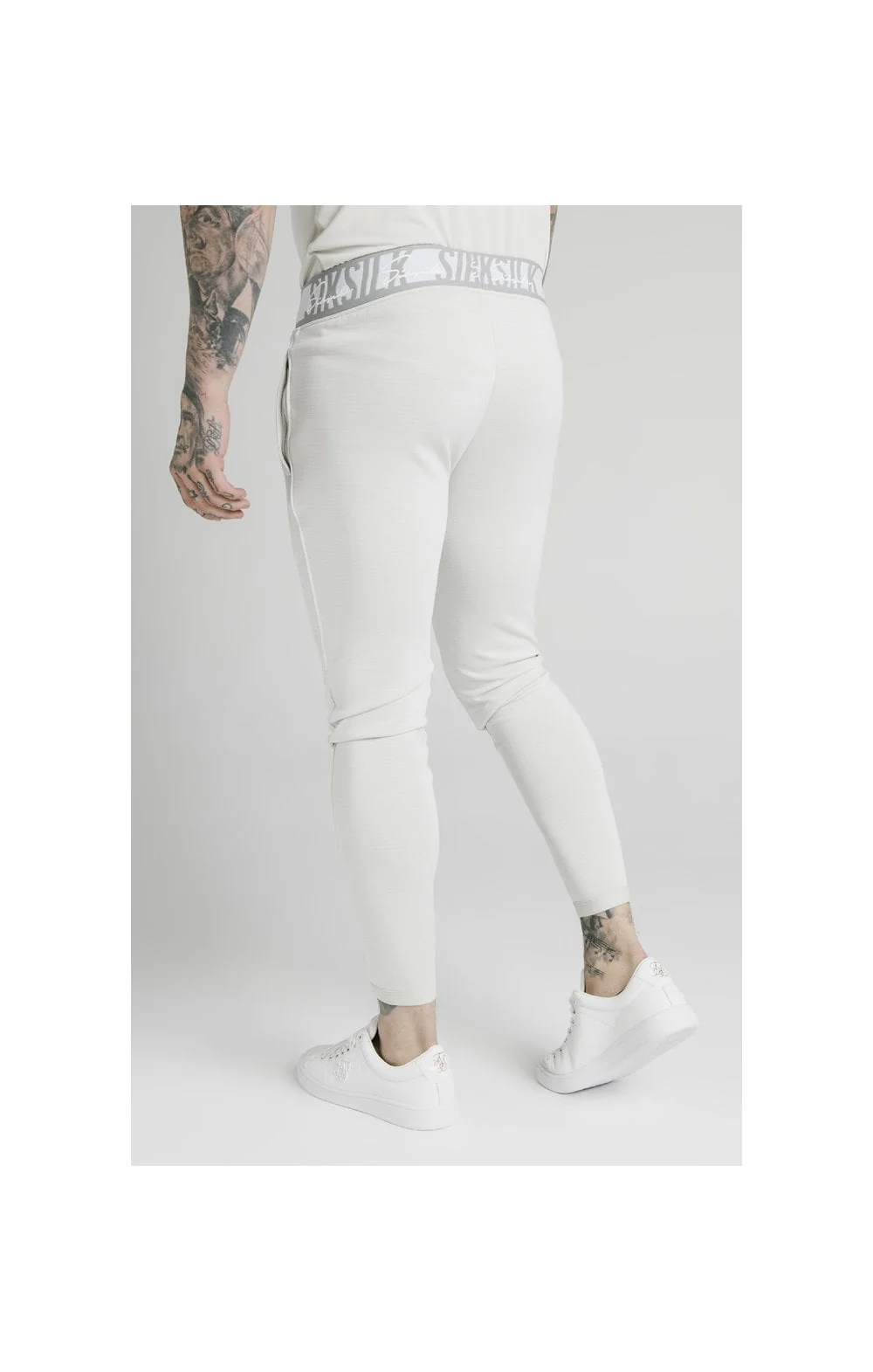 SikSilk Scope Tape Track Pant - Ice Grey - Image 2