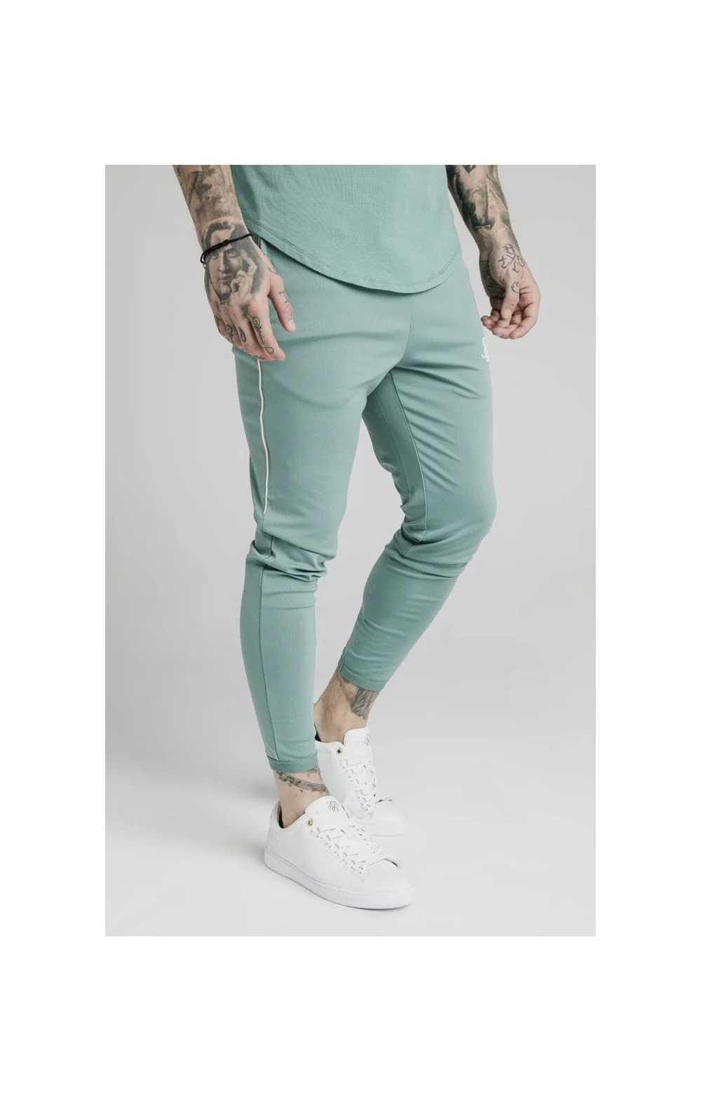 SikSilk Scope Track Pants - Light Petrol Blue - Image 2