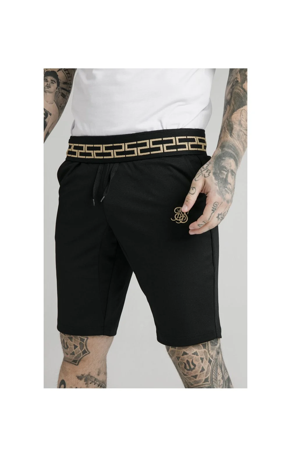 SikSilk Scope Zonal Shorts - Black & Gold