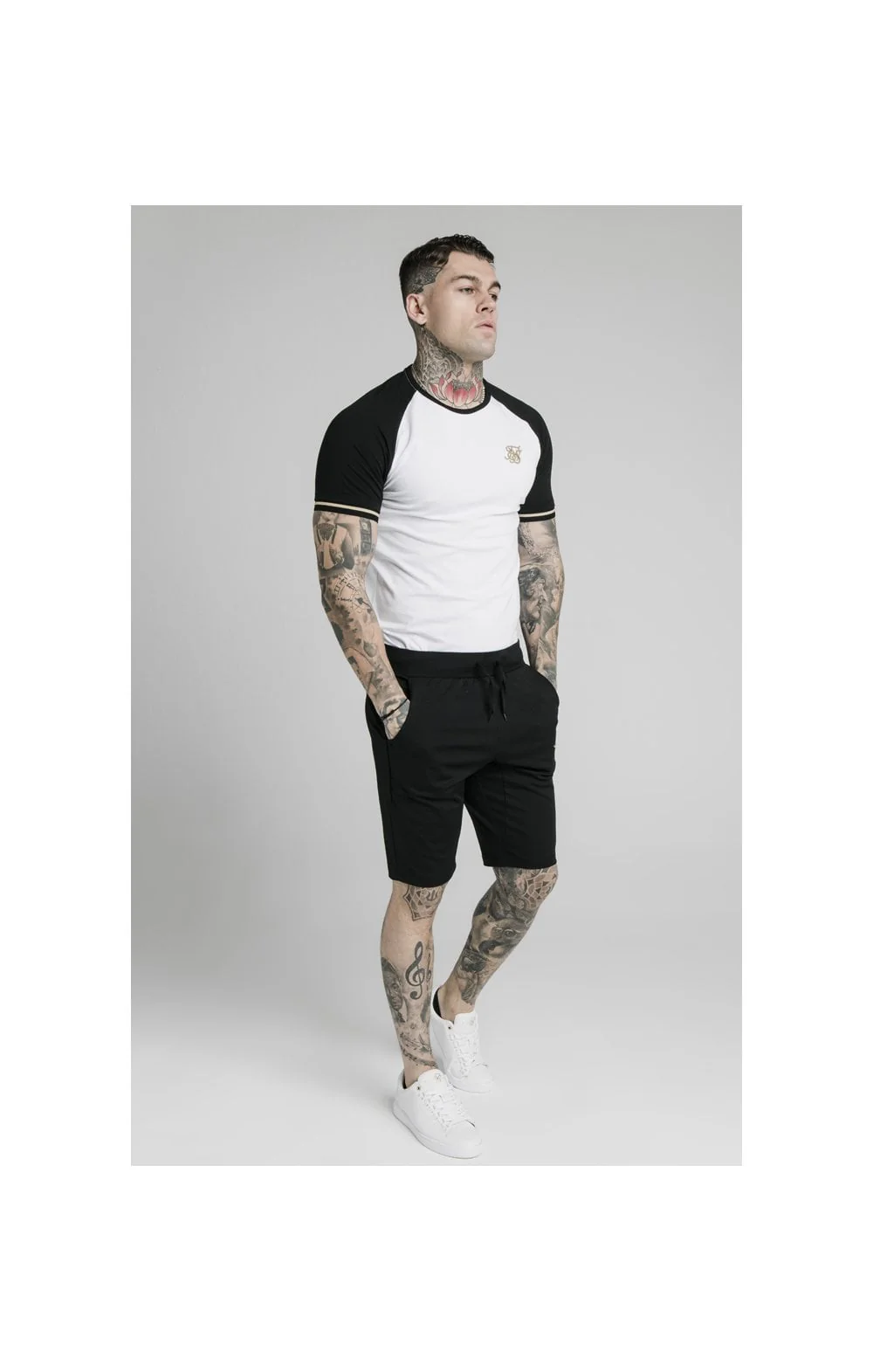 SikSilk Scope Zonal Shorts - Black & Gold - Image 5