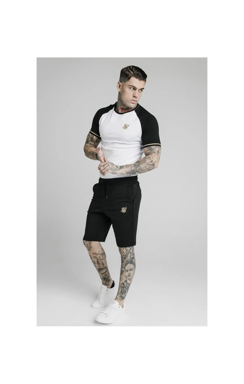 SikSilk Scope Zonal Shorts - Black & Gold - Image 6