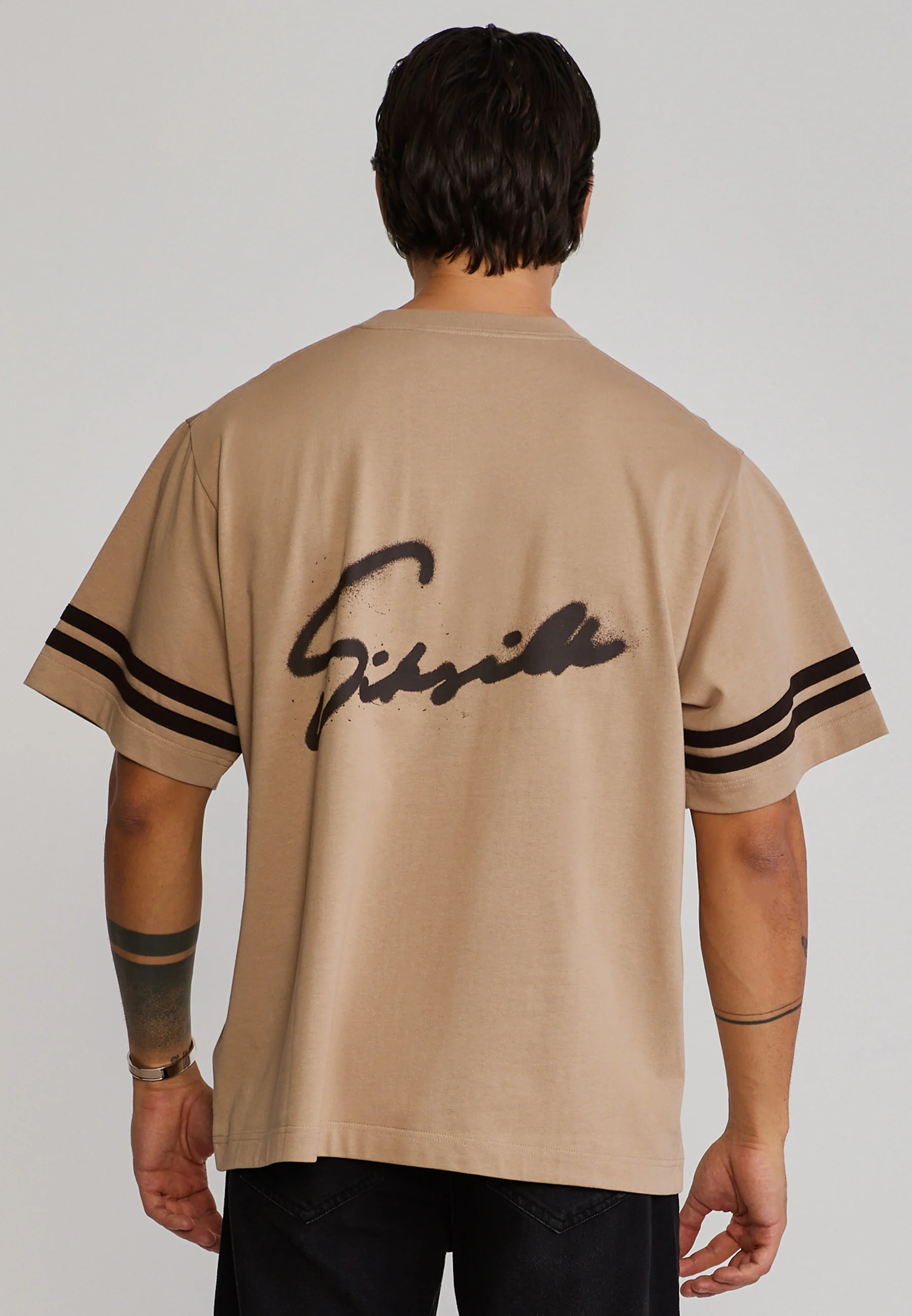 Beige Script T-Shirt - Image 2