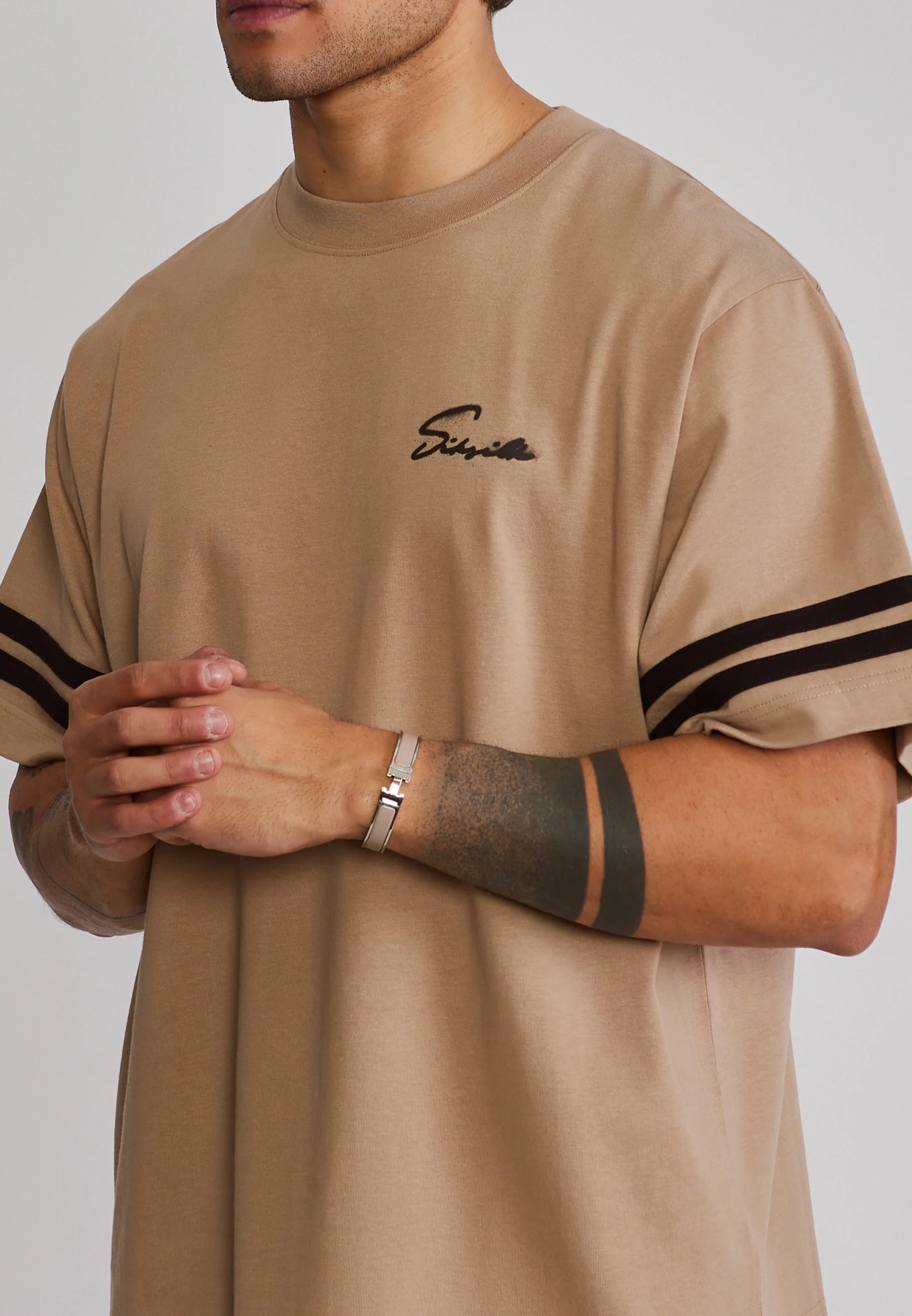 Beige Script T-Shirt - Image 3