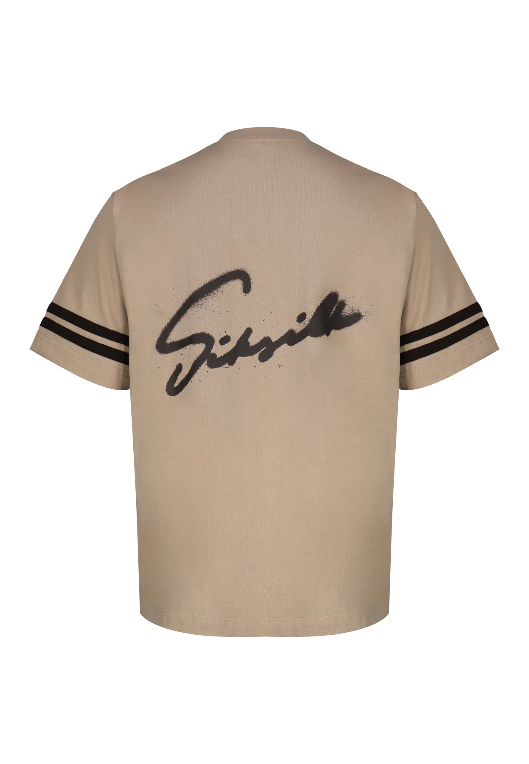 Beige Script T-Shirt - Image 7